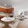 open concept apartment interior with ample  lighting